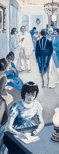 Jane Austen Jotting Down Snatches of Conversation by English School